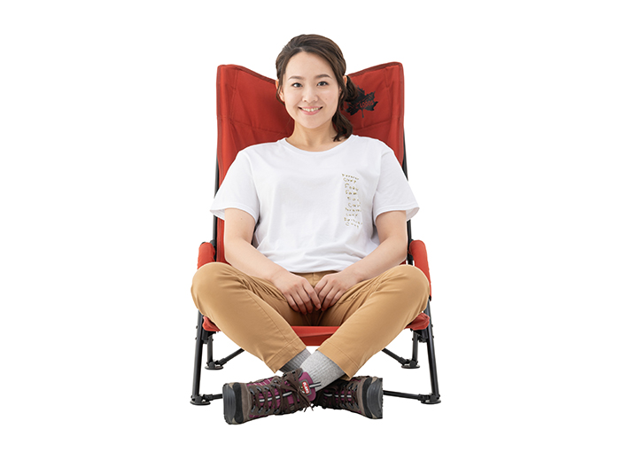 LOGOS（ロゴス） アウトドア チェア 焚き火 ローチェア 難燃BRICK