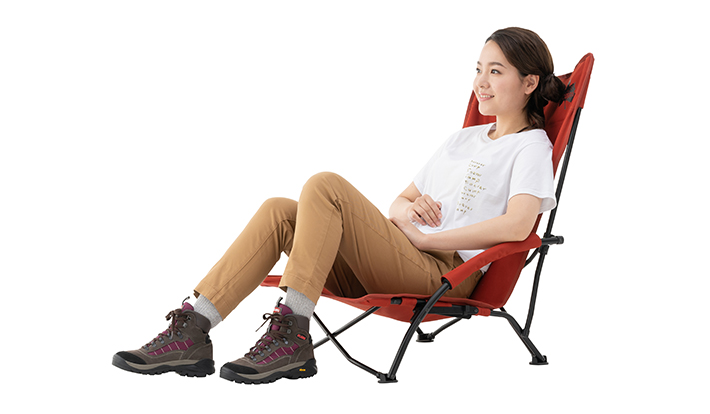 LOGOS（ロゴス） アウトドア チェア 焚き火 ローチェア 難燃BRICK