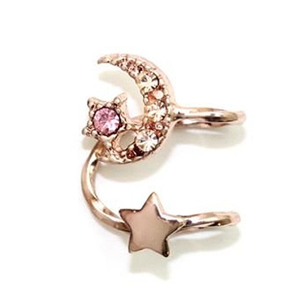 イヤーカフ レディース シンプル イヤリング ムーン スター イヤカフ 片耳用 パーツ 大人 プレゼント 結婚式 オシャレ 可愛い シンプル 14aw Er680 Osewaya 通販 Yahoo ショッピング