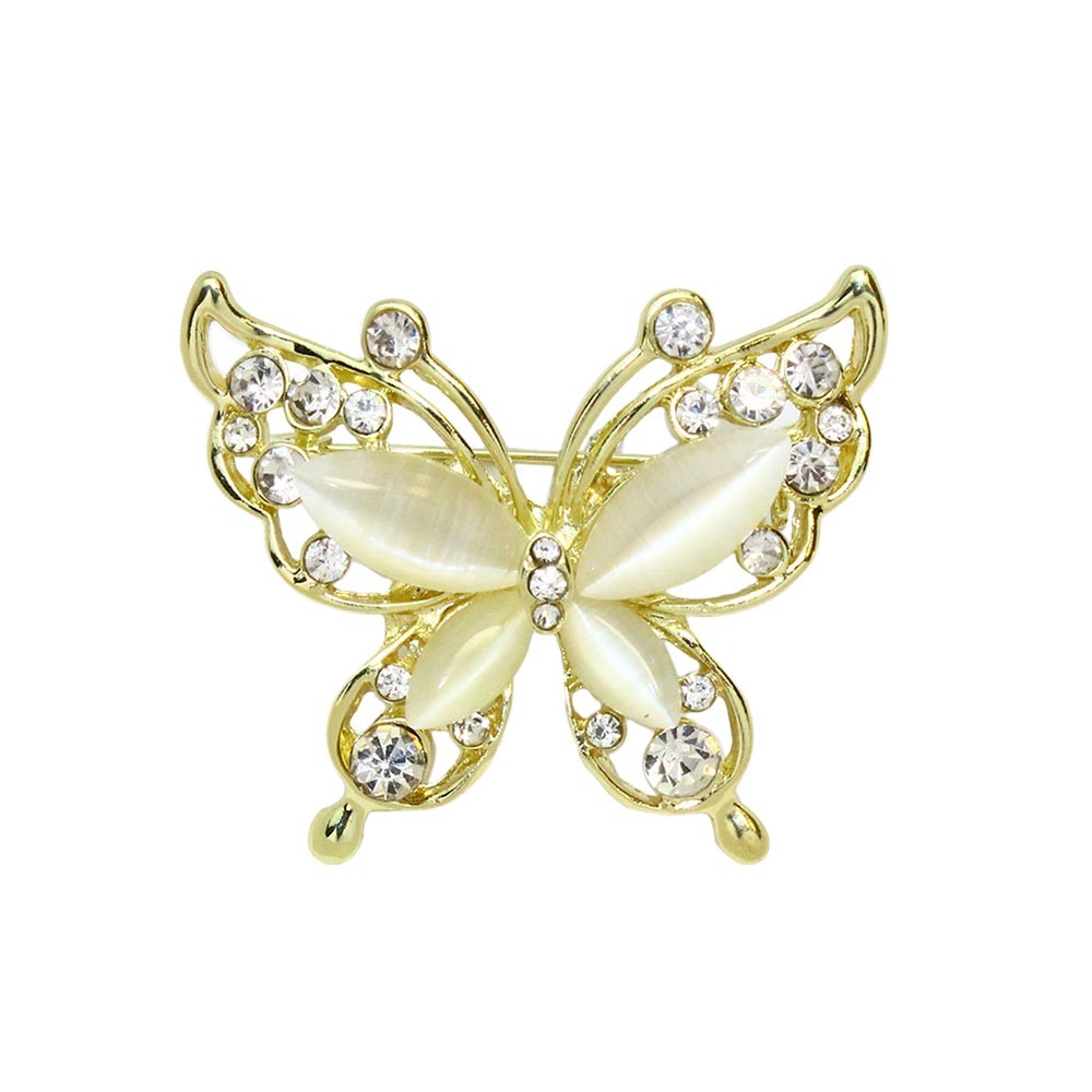 ブローチ 蝶 バタフライ キャッツアイ風 ストーン ブローチピン cb0023 Osewaya 通販 Yahoo ショッピング