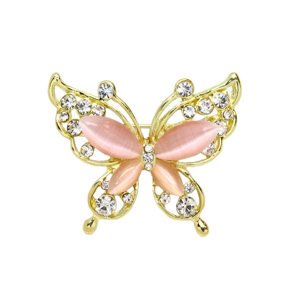 ブローチ 蝶 バタフライ キャッツアイ風 ストーン ブローチピン cb0023 Osewaya 通販 Yahoo ショッピング