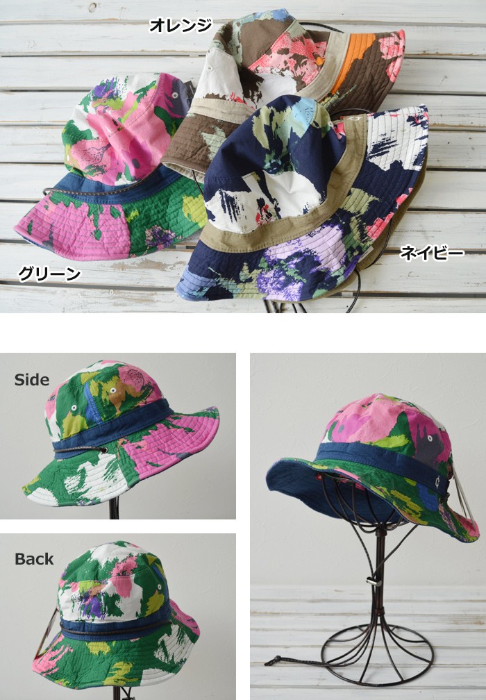 品揃え豊富で アウトドア サファリハット クレ clef 帽子 CAMOFLOWER REV. uv 帽子