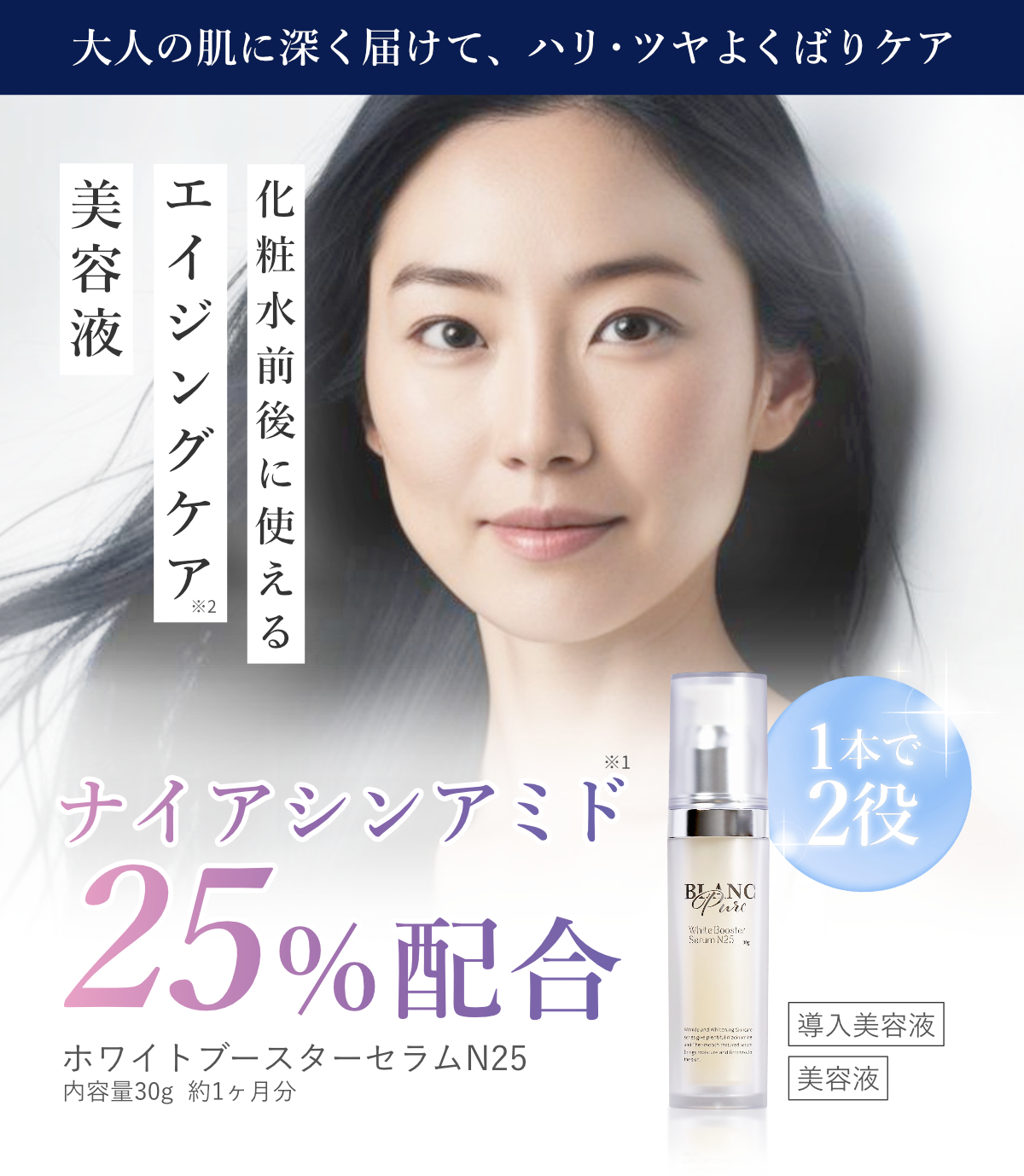 ブランピュア ナイアシンアミド 25%配合 美容液 ホワイトブースター