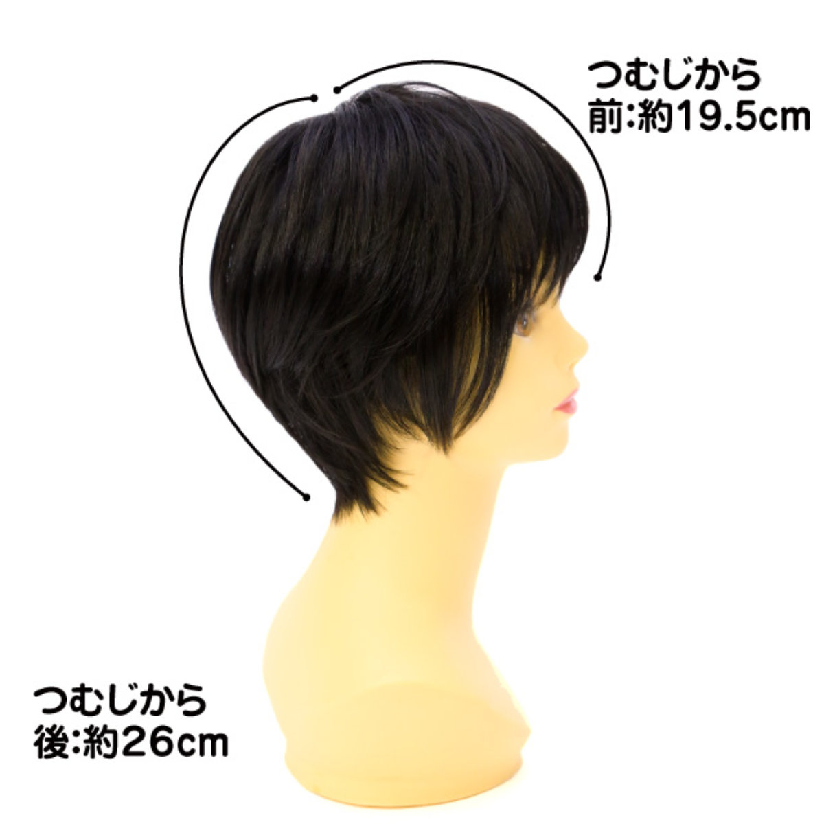 バレないウィッグ]プリシラ オールウィッグ ナチュラルショート A-676