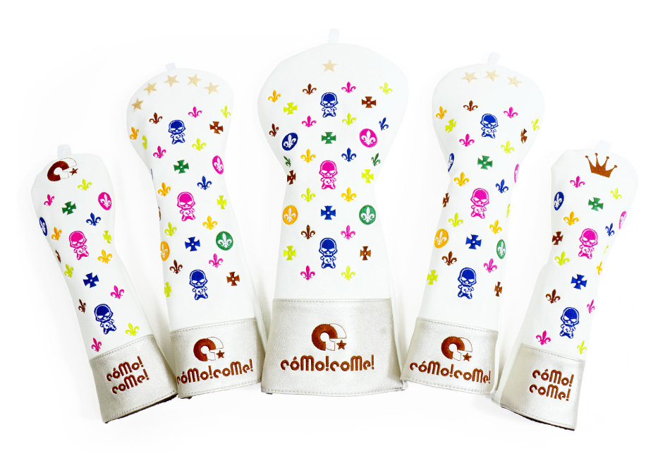 como!come!（コモコーメ） ゴルフヘッドカバー 5本 セット ドライバー