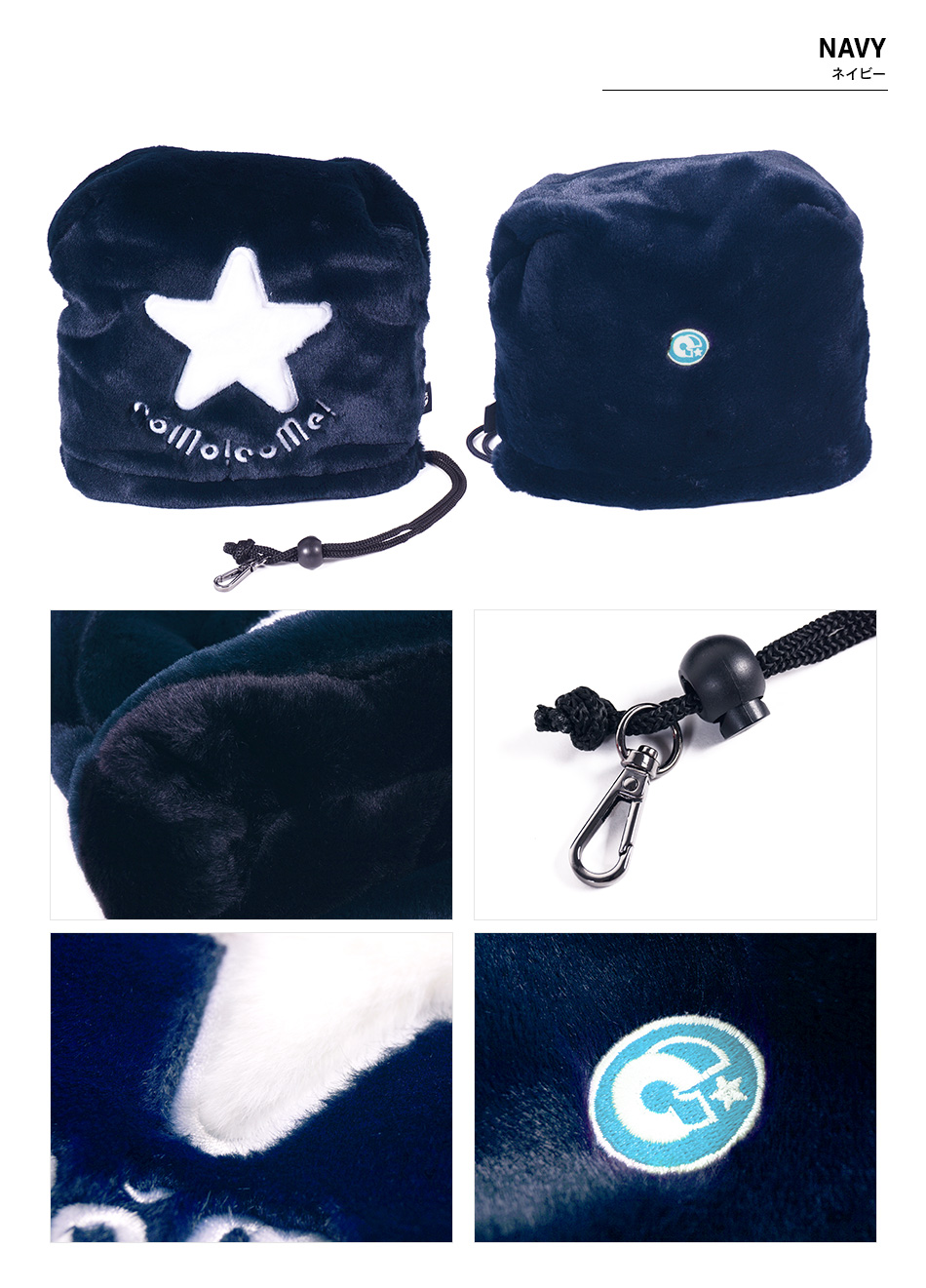 como!come!（コモコーメ） ゴルフ ヘッドカバー アイアン フェイク