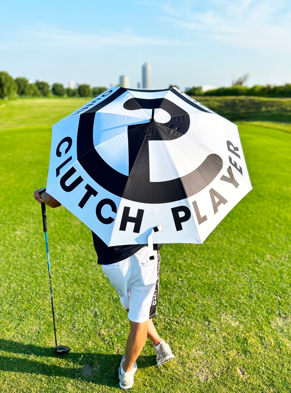 CLUTCH PLAYER ゴルフ 日傘 晴雨天兼用 メンズ クラッチ