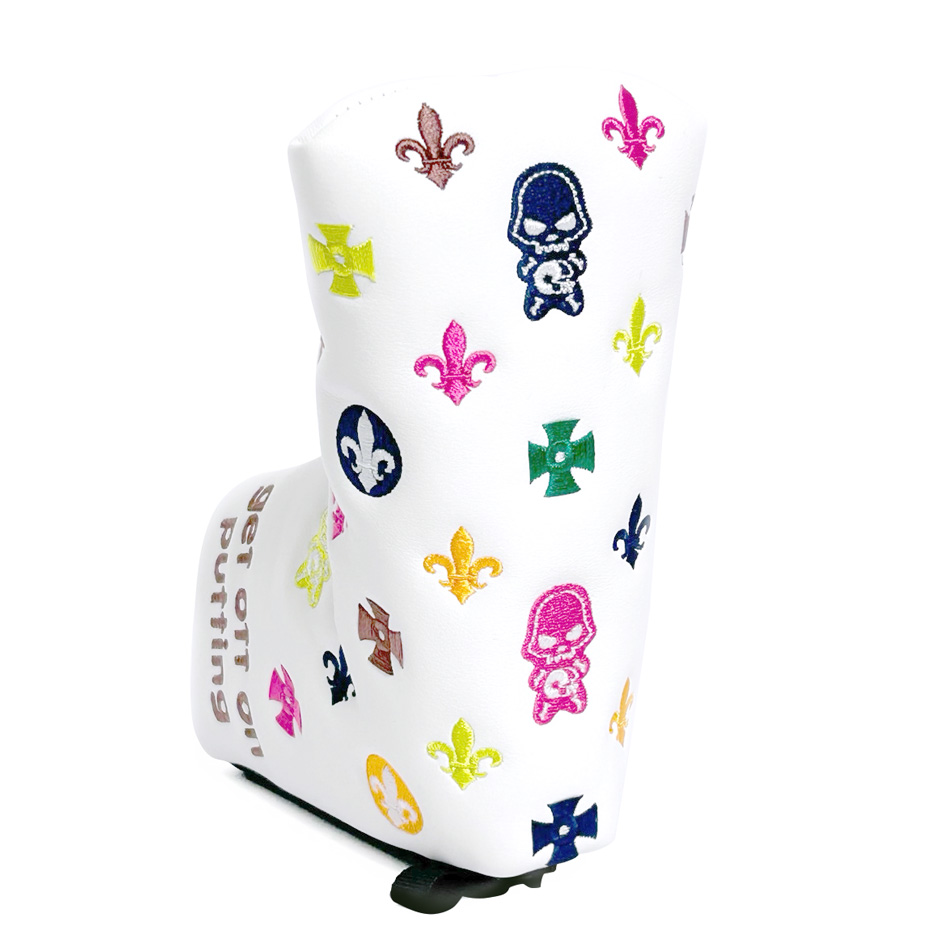 AXEL JAPANのピンタイプパター　ヘッドカバー付き como!come!（コモコーメ） パターカバー ベビすかモノグラム 刺繍 ピン