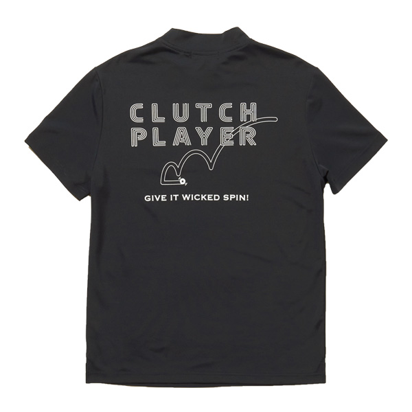 クラッチプレーヤー ゴルフウェア メンズ モックネック 半袖 バックスピン 春夏 ストレッチ ゴルフシャツ Tシャツ Clutch Player コモコーメ（WTM2429）｜osharena-golfselect2｜03