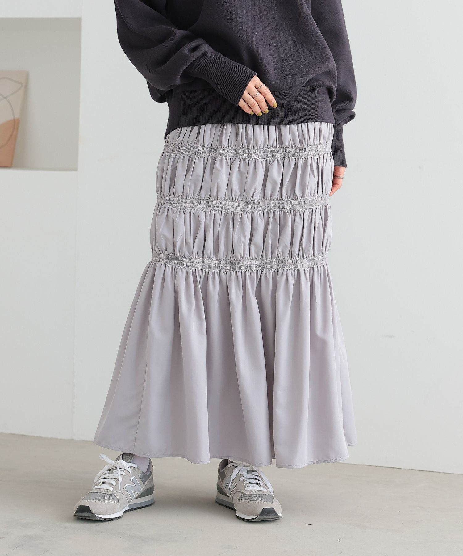 HANRO ウールンレース ロングボトム