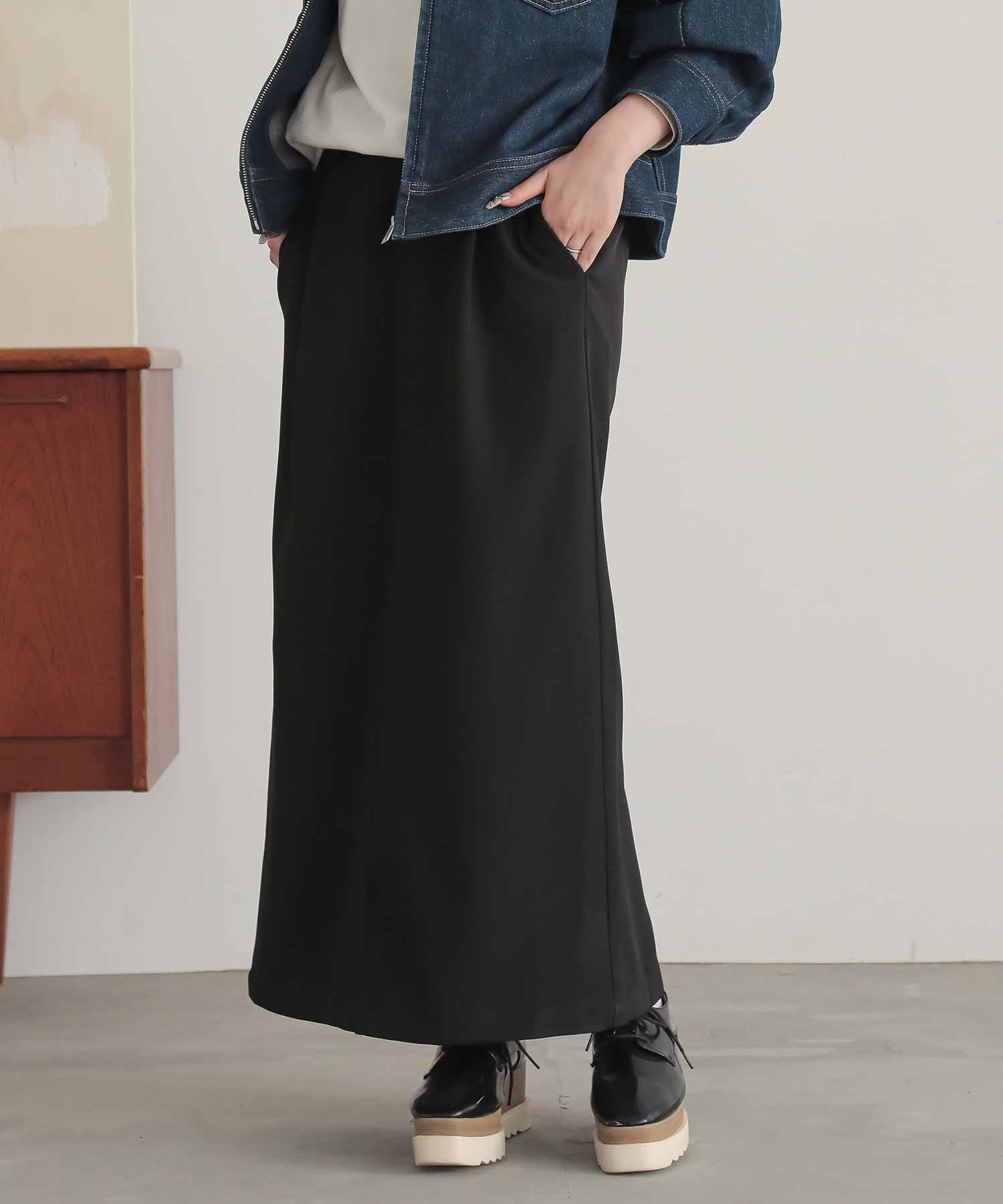 8 YARDS レディーススカート Lサイズ ダークグレー 8YARDS / WOMEN