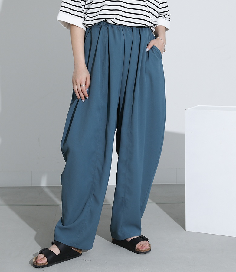 osharewalker パンツ レディース ボトムス ロング丈 ワイド