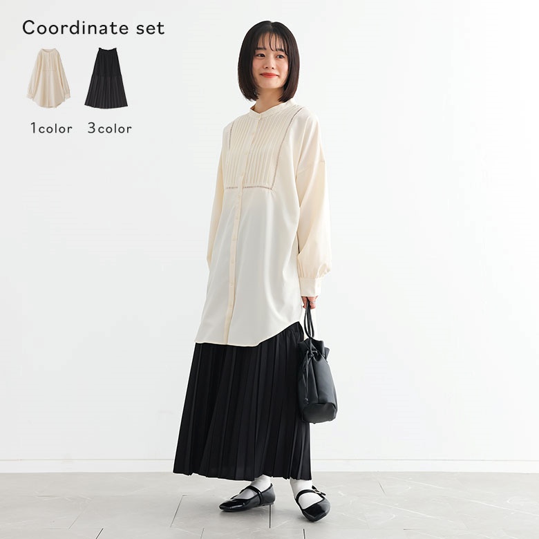 2点コーデセット 2026 レディース ペチコート スカート ボトムス インナー ロングスカート ブ ...