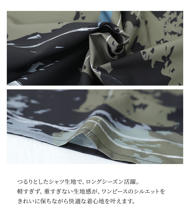 ワンピース レディース 春 秋 ドレス 長袖 ...の詳細画像4