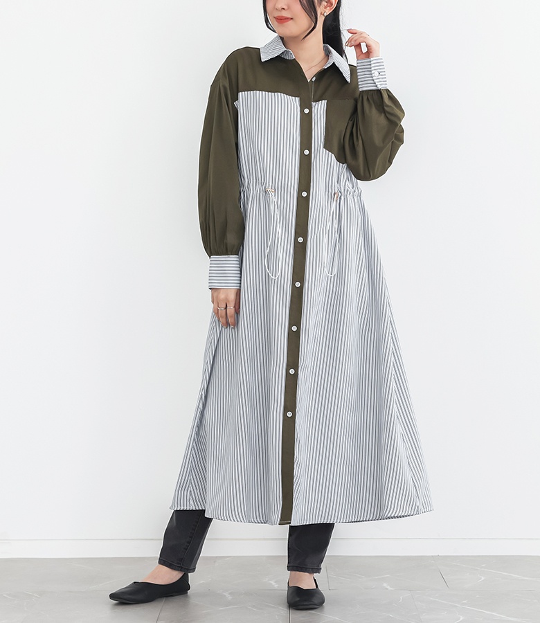 osharewalker（オシャレウォーカー） シャツワンピース レディース