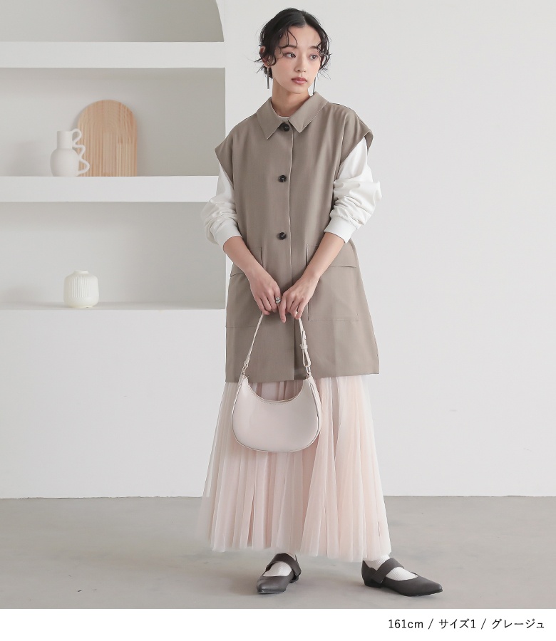 osharewalker ジレ レディース トップス ライトアウター ベスト