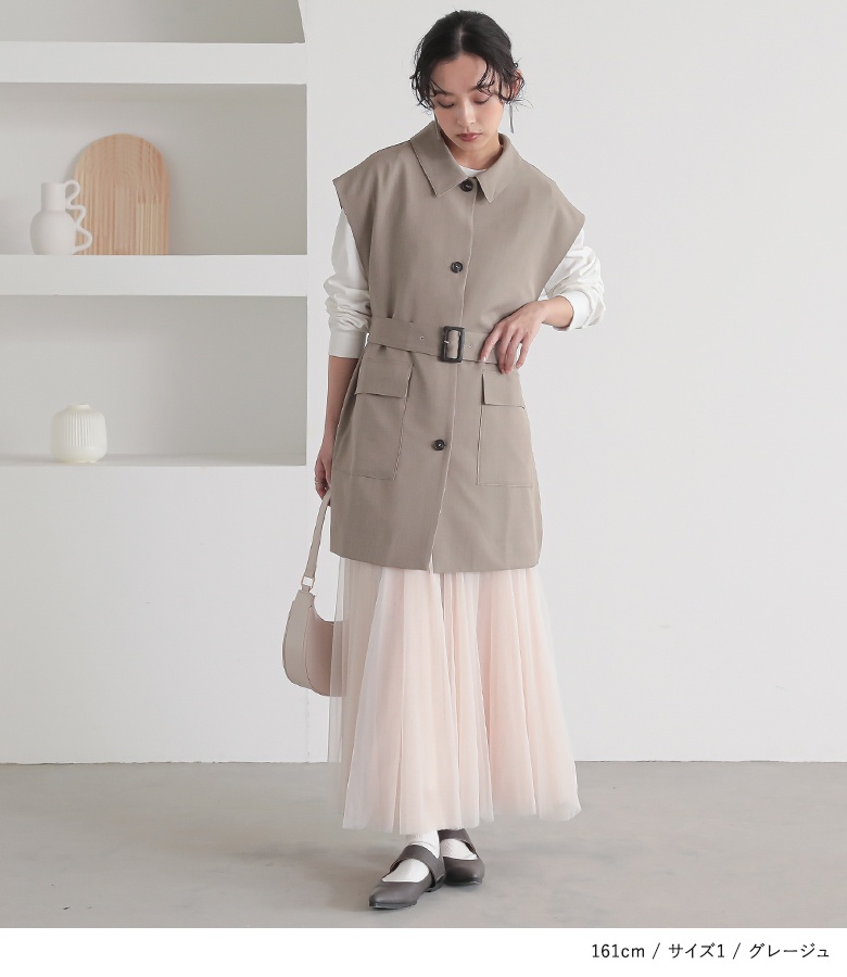osharewalker ジレ レディース トップス ライトアウター ベスト