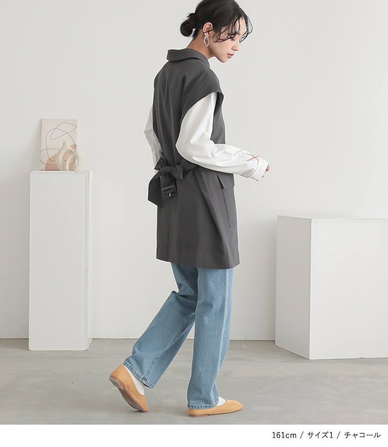 osharewalker ジレ レディース トップス ライトアウター ベスト