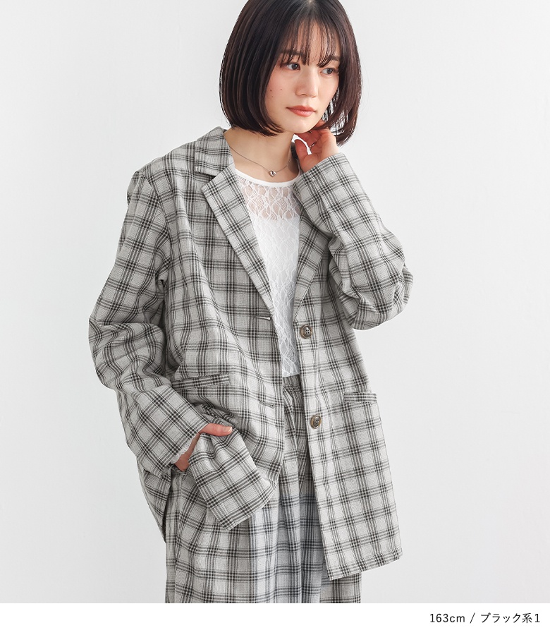 チェックジャケット（号数：15号）の商品一覧 通販 - Yahoo!ショッピング