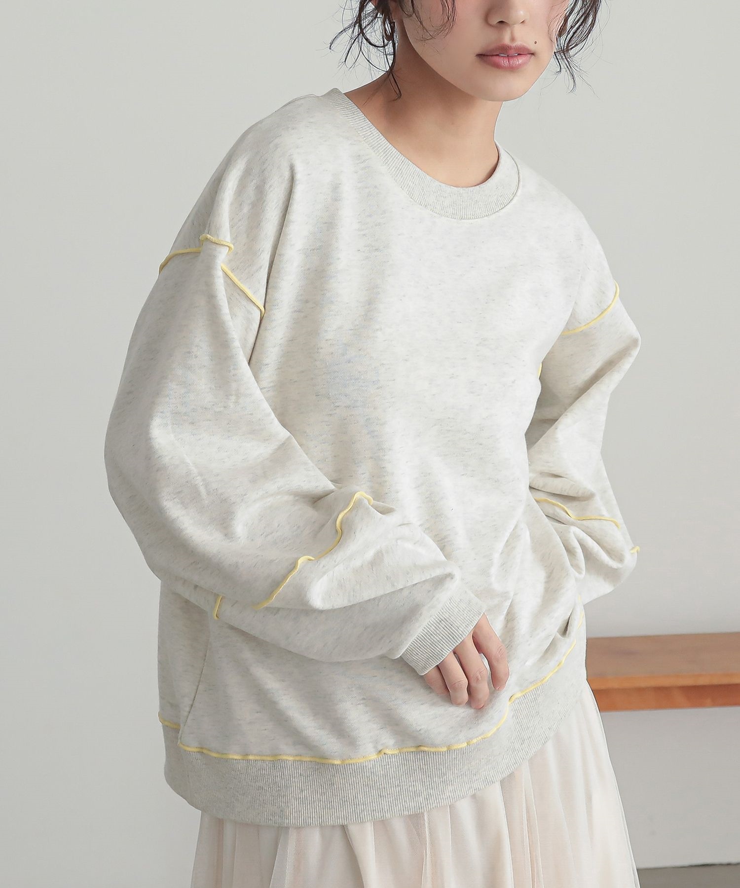 『rough&swell for WOMEN』長袖スウェット（Sサイズ） rough&swell［ラフアンドスウェル］Mr.BOGEY TURTLE/タートル裏毛