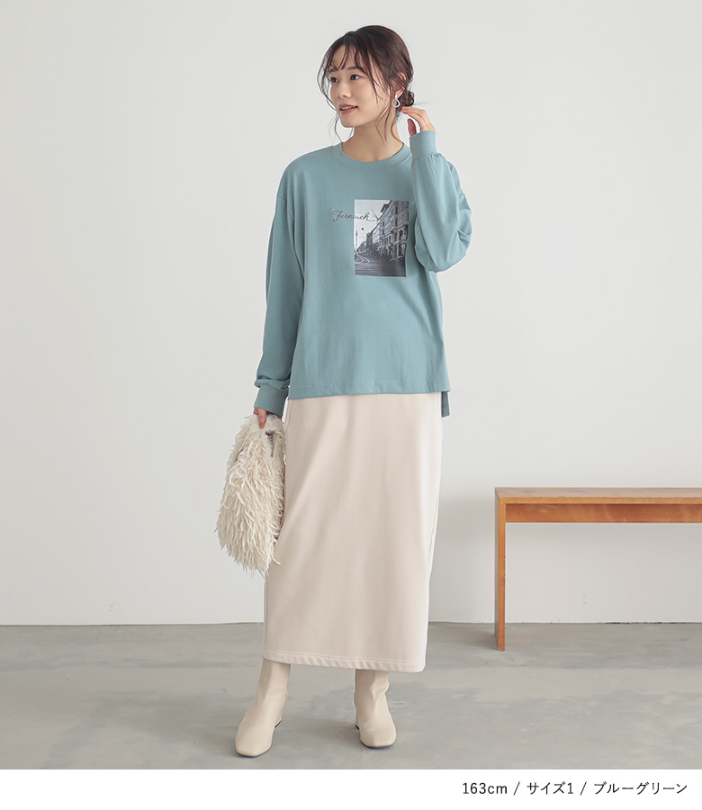 トップス カットトップス 長袖 レディース カットソー Tシャツ ロンT ロゴT シンプル 刺繍 着回し「メール便可」「10」 | osharewalker | 15