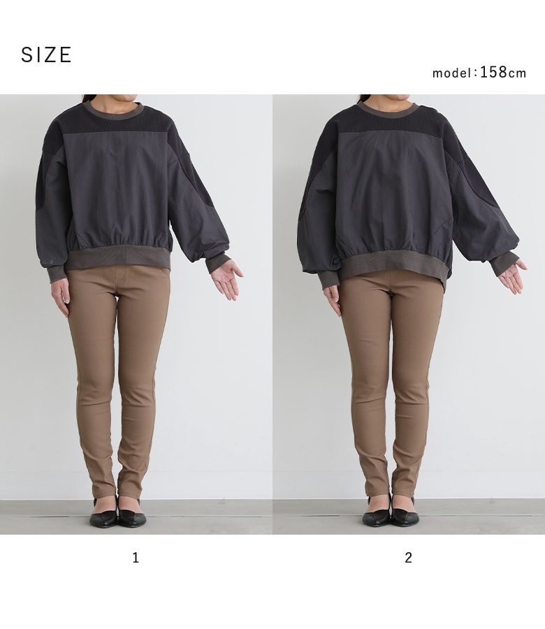 osharewalker カットソー レディース トップス 長袖 異素材