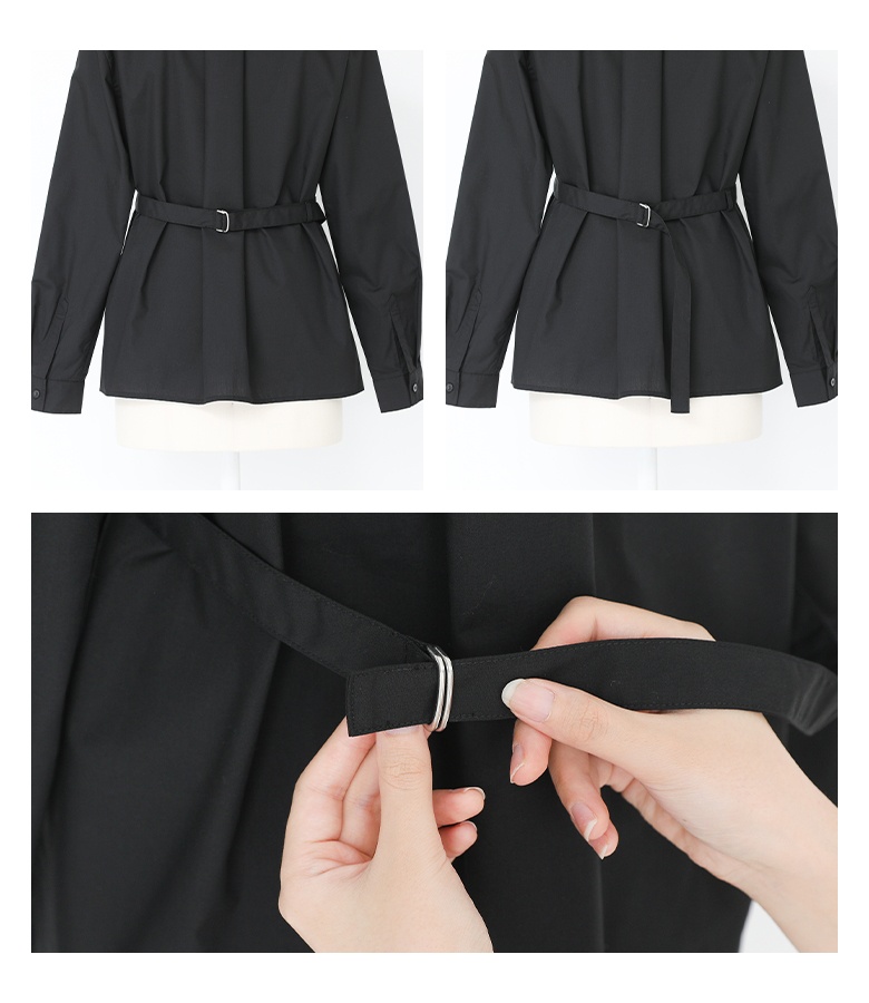 シャツ レディース トップス ブラウス 長袖 ベルト ロングシーズン ウエストシェイプ オケージョン「メール便可」「10」 | osharewalker | 18