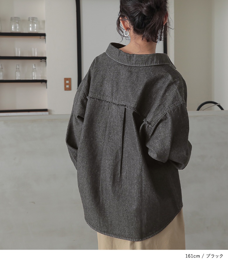 osharewalker シャツ レディース デニム デニムシャツ トップス