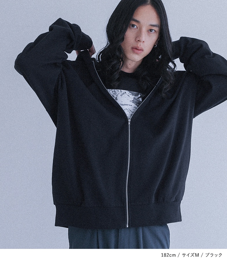 Stone  ブラック フード付きスウェット STONE ISLAND - 【残りわずか】6100008 / ORGANIC COTTON WAFFLE