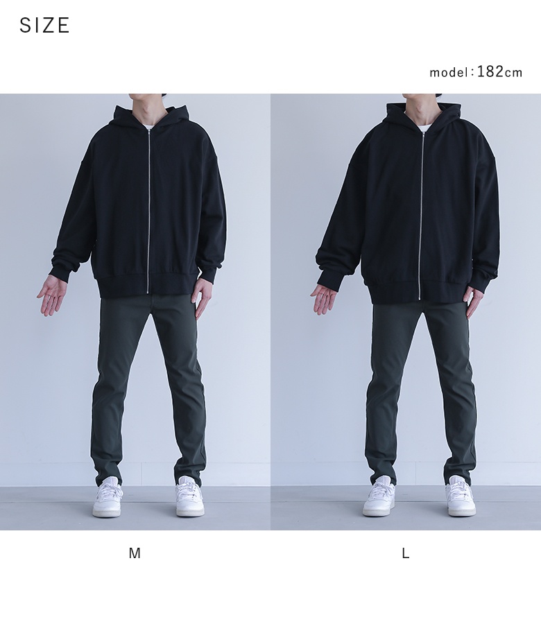 osharewalker パーカー メンズ トップス 長袖 羽織 ジップアップ