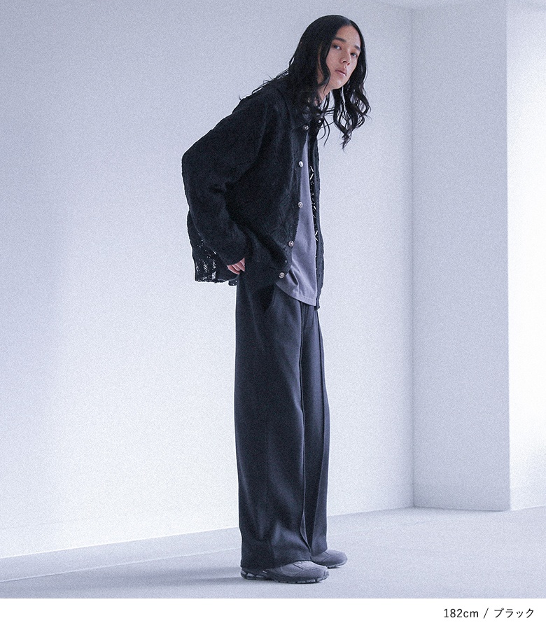 希少 y's for men ドットデザイン カーディガン ワンフォークロージング 1111clothing ◇モヘアタッチ 総柄