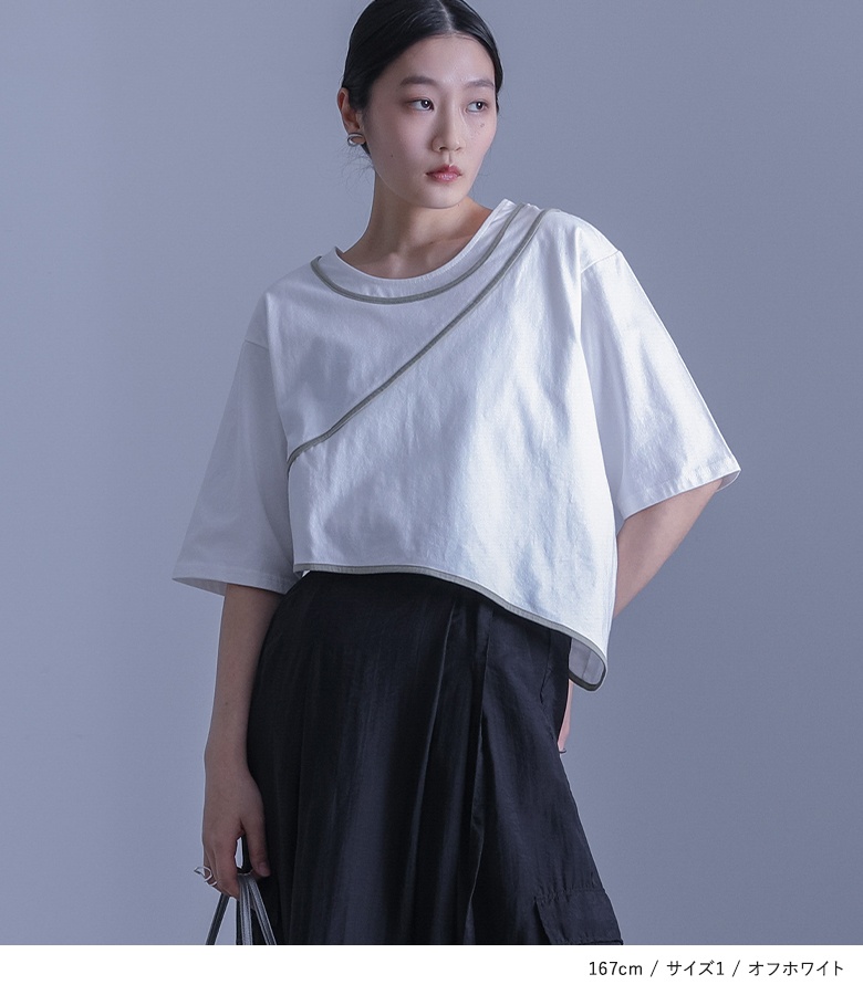 Tシャツ 半袖 レディース 春 夏 40代 5...の詳細画像1