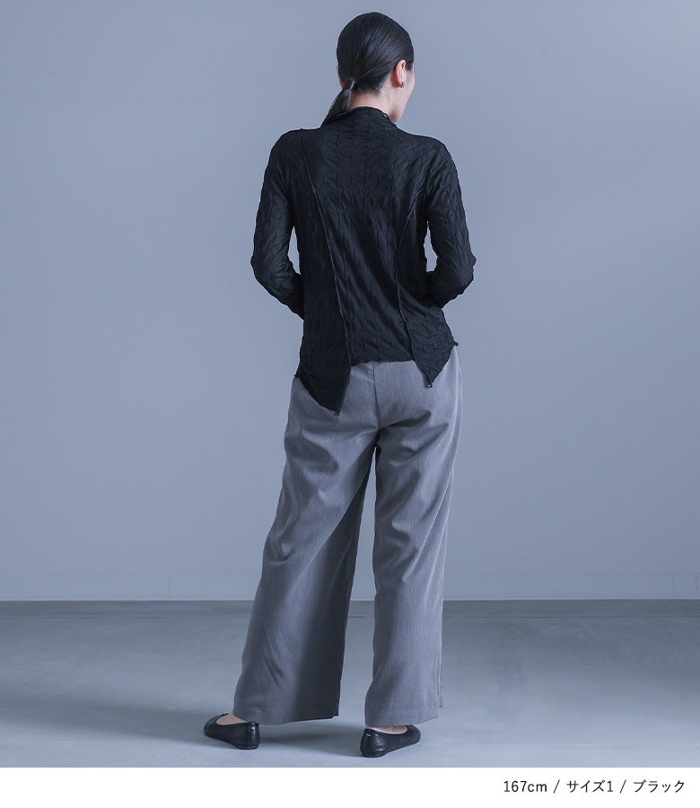 関税なし【RECTO】アシンメトリーツイストトップ LAGUA GEM | ASYMMETRY CUT トップス (Tシャツ・カットソー(半袖