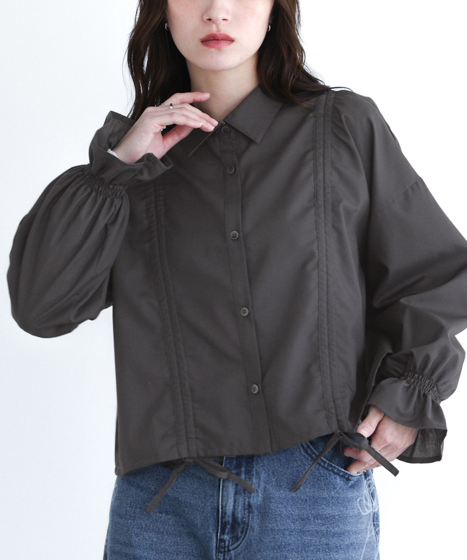 #snc トクコ TOKUKO1erVOL シャツ・ブラウス 9 茶系 ショート丈 シースルー バレリーナ レディース [868516] TOPS,シャツ／ブラウス | ROOM903 online