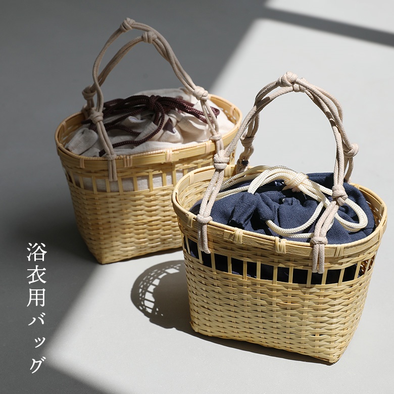 Yahoo! Yahoo!ショッピング(ヤフー ショッピング)浴衣 バッグ かご巾着 レディース ファッション雑貨 鞄 かばん かごバッグ 竹籠 巾着バッグ 麻 ハンドバッグ 夏祭り 花火大会 夏「メール便不可」「40」