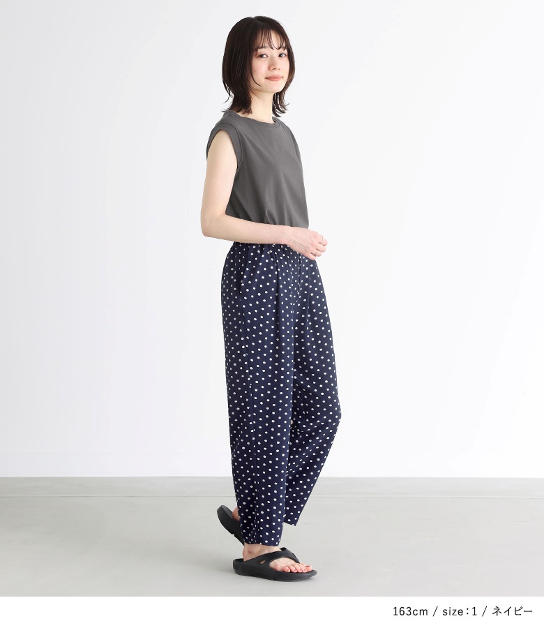 osharewalker パンツ ボトムス ズボン レディース ドット柄