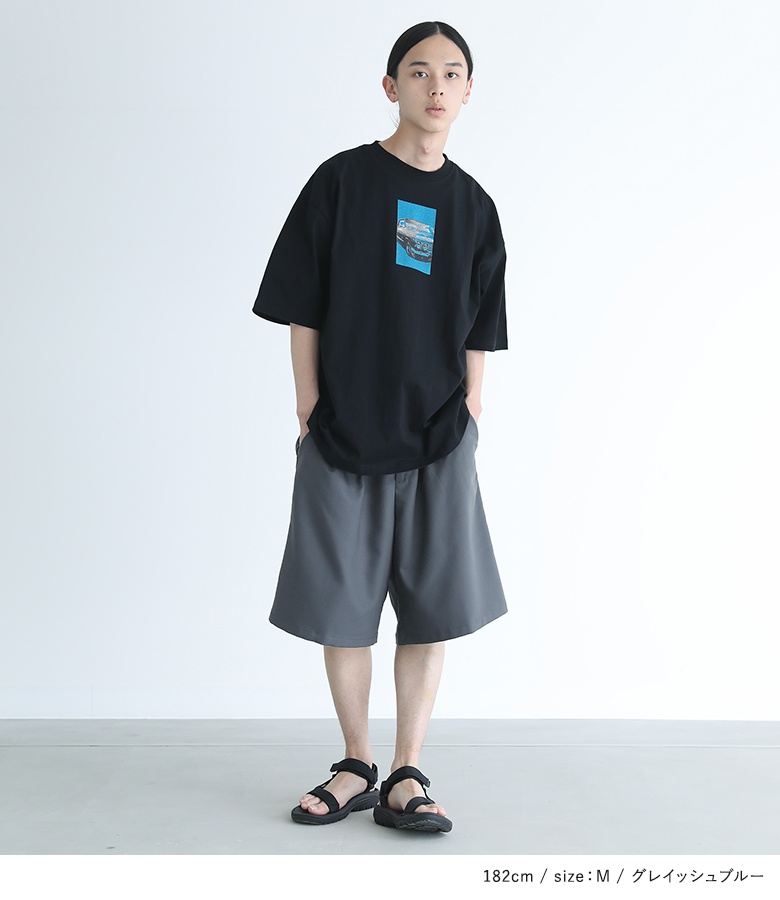 osharewalker（オシャレウォーカー） ハーフパンツ メンズ 春 夏 黒