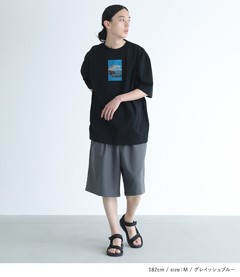 osharewalker（オシャレウォーカー） ハーフパンツ メンズ 春 夏 黒