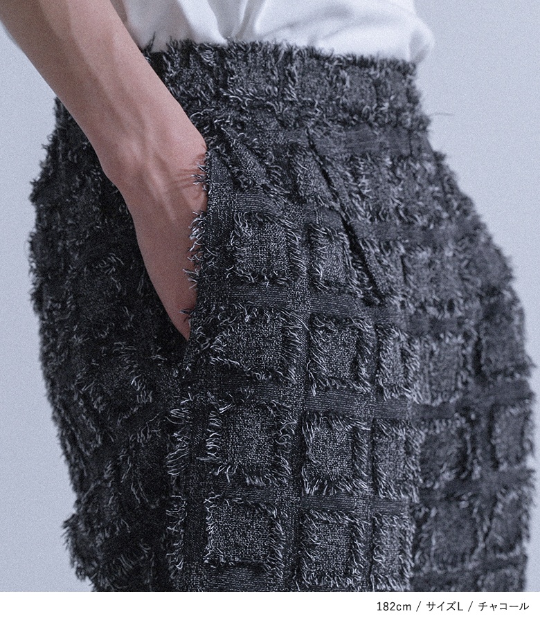 ショートパンツ メンズ ボトムス 膝丈 ハーフパンツ イージーパンツ カットジャカード ジャガード ウエストゴム セットアップ 春 夏「メール便可」「10」 | osharewalker | 05