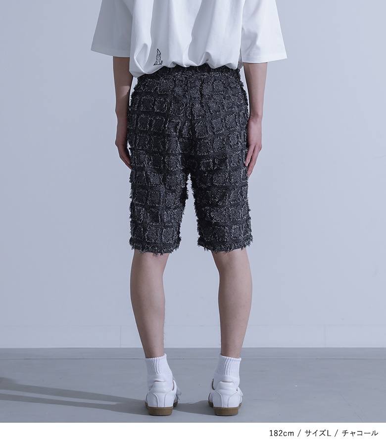 ショートパンツ メンズ ボトムス 膝丈 ハーフパンツ イージーパンツ カットジャカード ジャガード ウエストゴム セットアップ 春 夏「メール便可」「10」 | osharewalker | 16