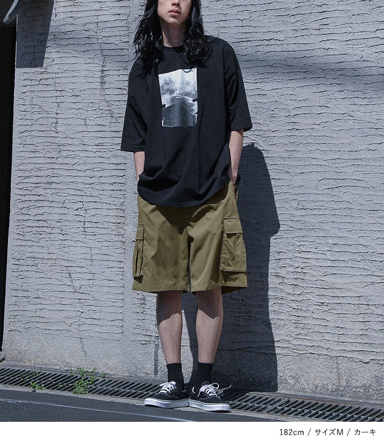ang：projectカーゴショートパンツ カーキ メンズ カーゴショーツ ZHHQ124 - AIGLE（エーグル）公式