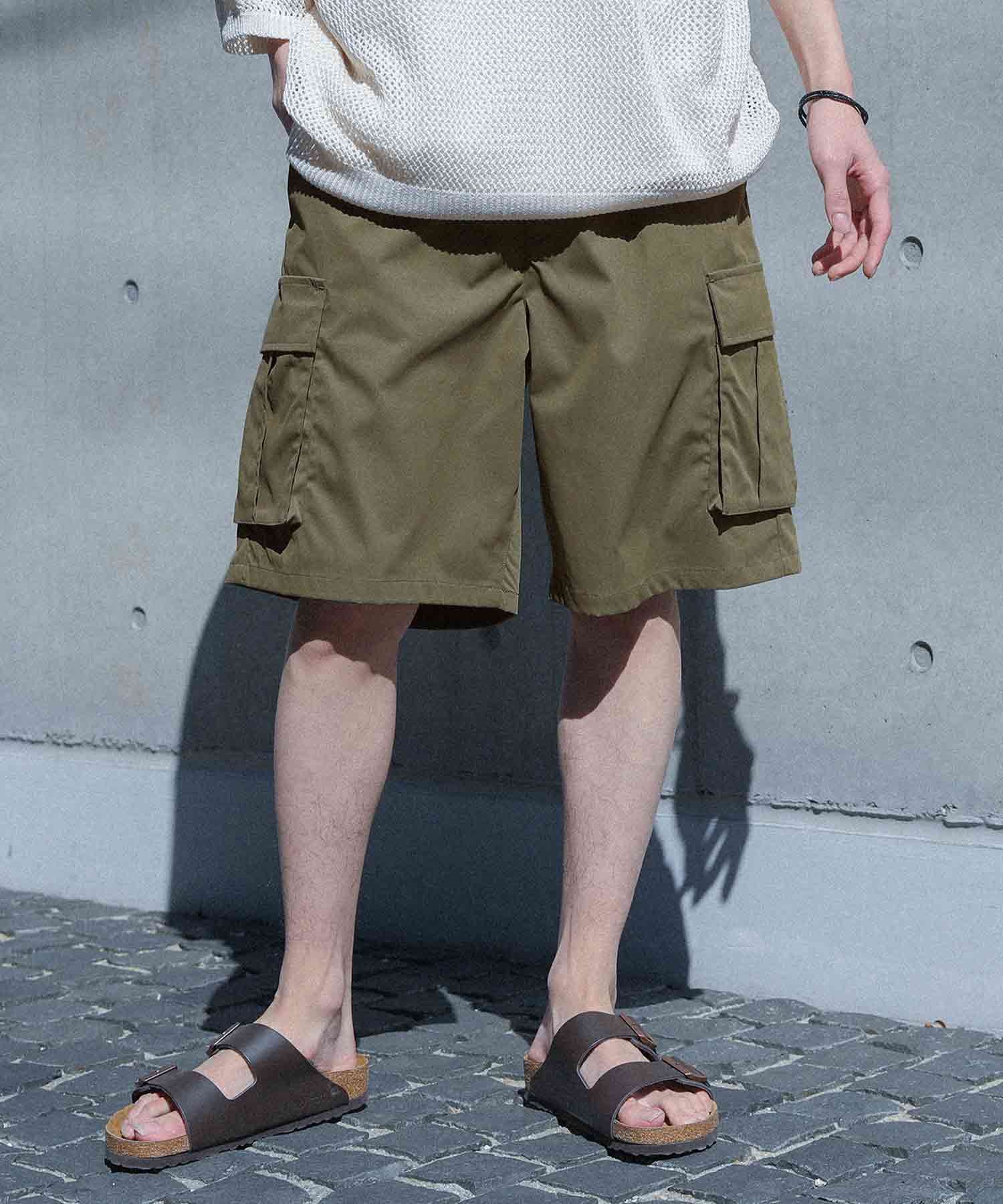 カーゴショーツ メンズ ボトムス パンツ ハーフパンツ カーゴパンツ イージーパンツ 半ズボン カーゴポケット ポケット 夏 「メール便可」「10」 | osharewalker | 03