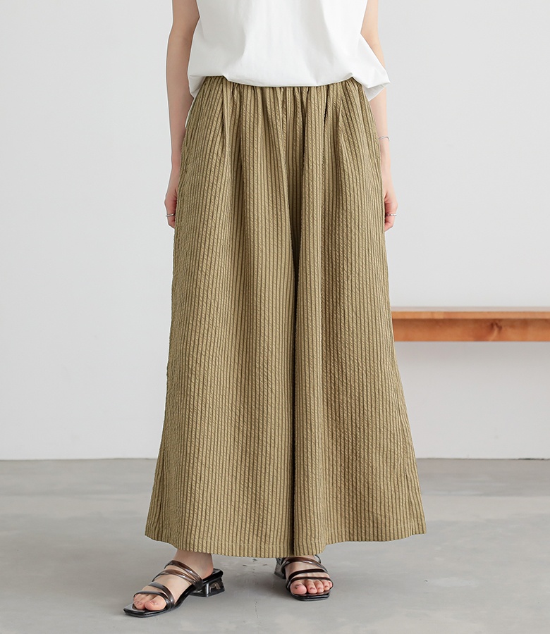 osharewalker ワイドパンツ レディース フレアパンツ ロング