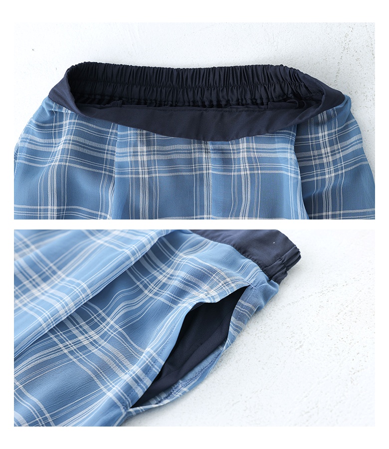 ワイドパンツ 冷感 涼しい レディース 夏 春 50代 40代 黒 S〜3L シアー チェック柄 体型カバー 大きいサイズ オシャレウォーカー「メール便不可」「20」 | osharewalker | 17