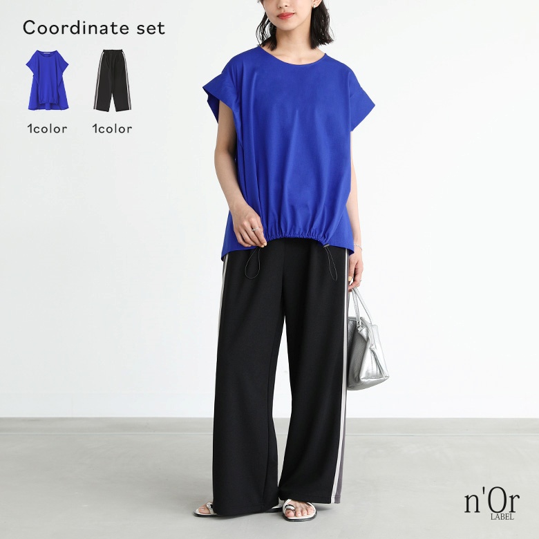 【6/9販売】【送料無料】2点コーデセット 2024 レディース Tシャツ トップス カットソー パンツ ボトムス【メール便不可】【25】