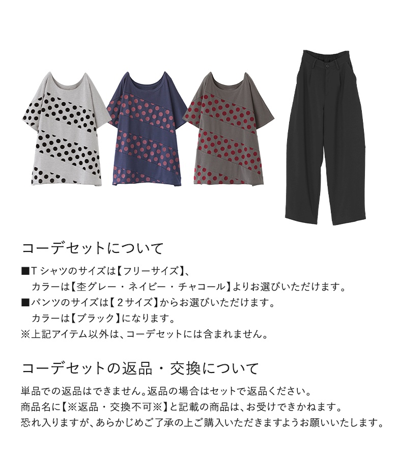 2点コーデセット 2026 レディース Tシャ...の詳細画像4