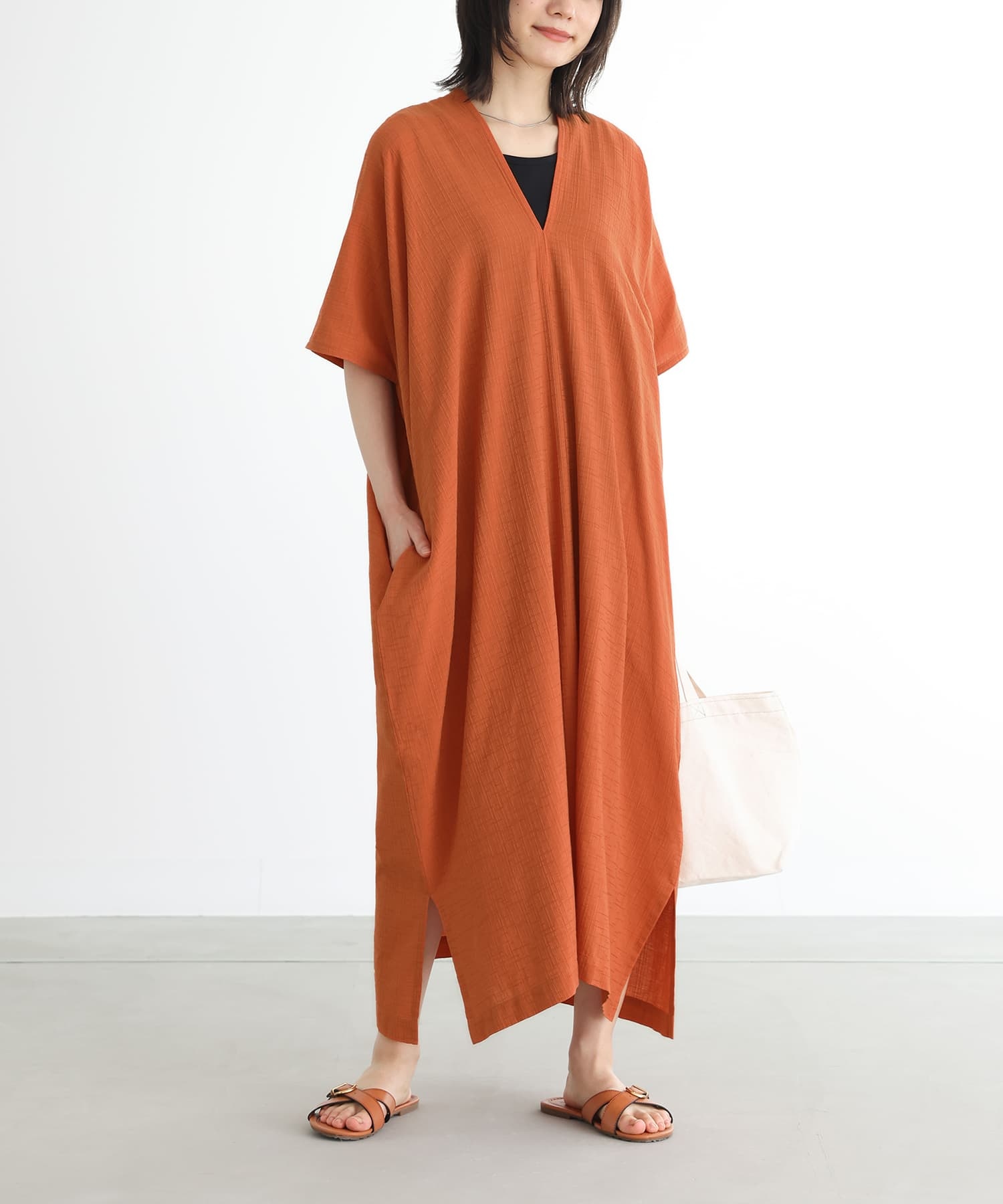 osharewalker ワンピース ロングワンピース レディース 半袖