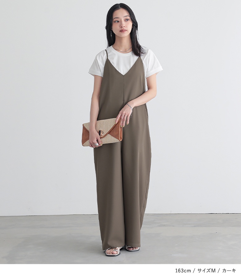 サロペット パンツ レディース 春 夏 40代...の詳細画像5