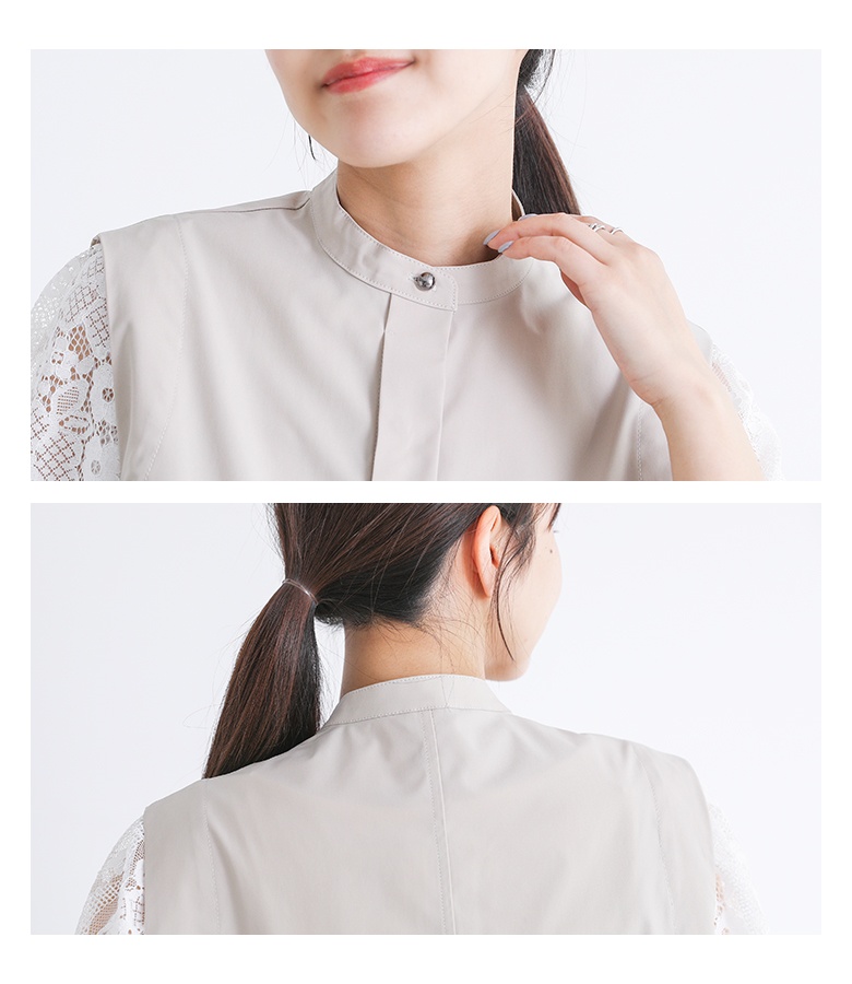 【送料無料】『ショートジレシャツ＋キャミワンピセット』【メール便不可】【30】[ワンピース レディース ドレス キャミワンピ ジレ ベスト ノースリーブ セットアップ 2点セット 春 夏 オシャレウォーカー] osharewalker（オシャレウォーカー） ワンピース レディース ドレス