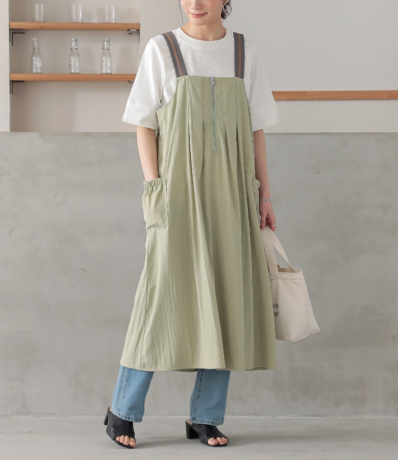ヒステリックグラマー　ワッペン　ラップスカート　ジャンパースカート　サロペット osharewalker ジャンパースカート レディース ドレス サロペット